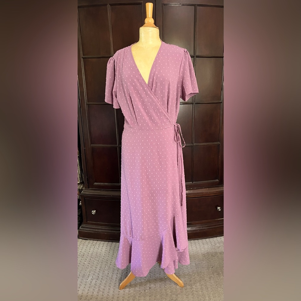Purple Wrap Dress